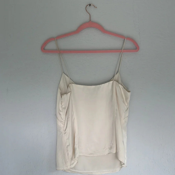 Banana Republic 100% Silk Floral Spaghetti Strap Tank Top S - Picture 5 of 9